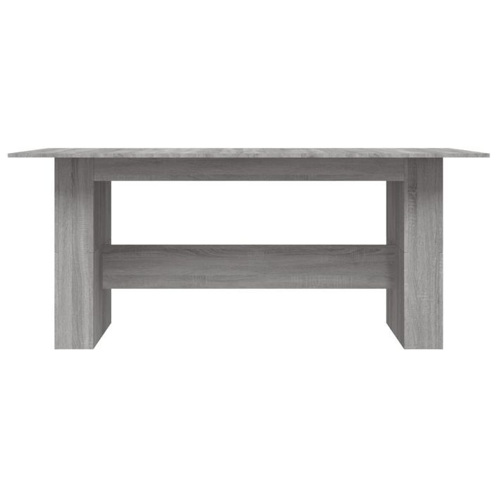 Table à dîner sonoma gris 180x90x76 cm bois d'ingénierie - Photo n°4