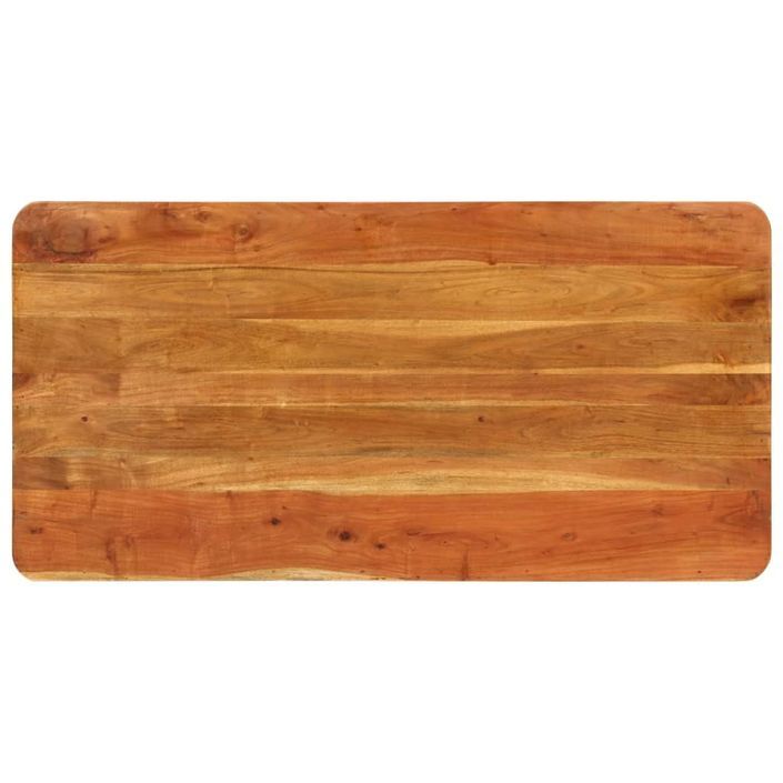 Table à manger 110x55x76 cm bois d'acacia massif - Photo n°4