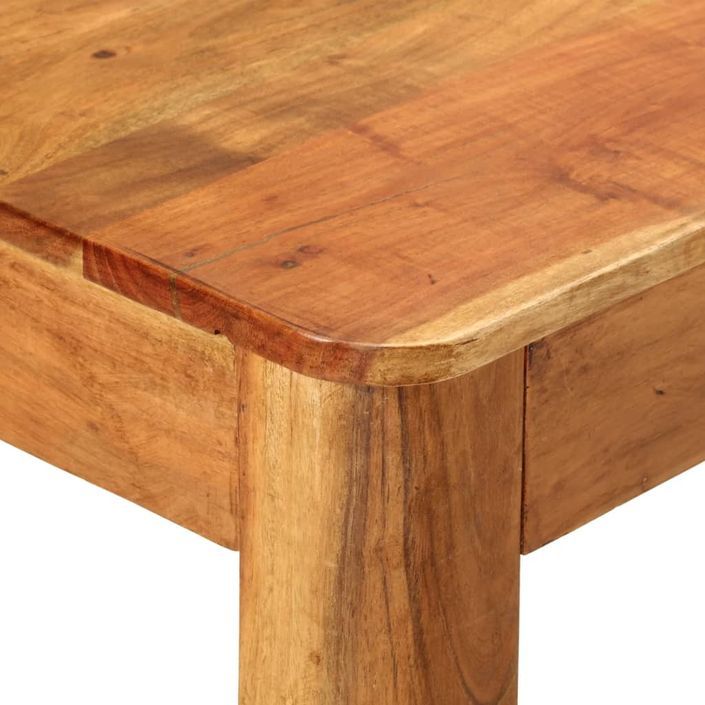 Table à manger 110x55x76 cm bois d'acacia massif - Photo n°5