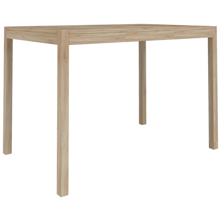 Table à manger 110x70x75 cm bois d'acacia solide - Photo n°2