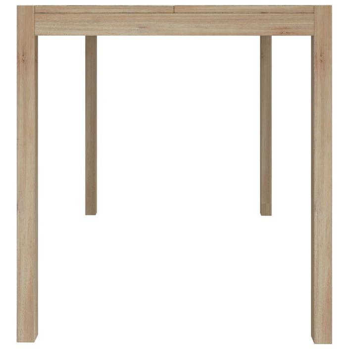 Table à manger 110x70x75 cm bois d'acacia solide - Photo n°5