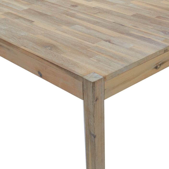 Table à manger 110x70x75 cm bois d'acacia solide - Photo n°7