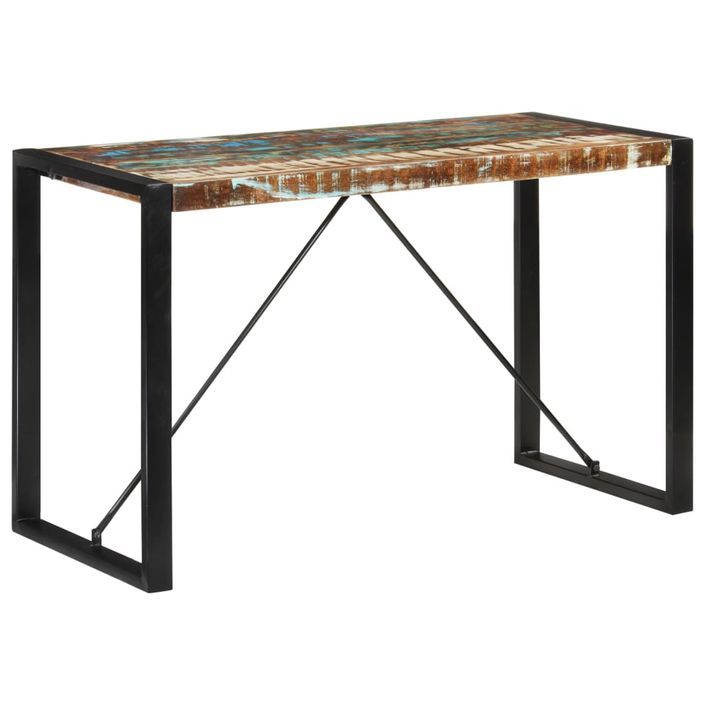 Table à manger 120x55x76 cm bois massif de récupération - Photo n°9