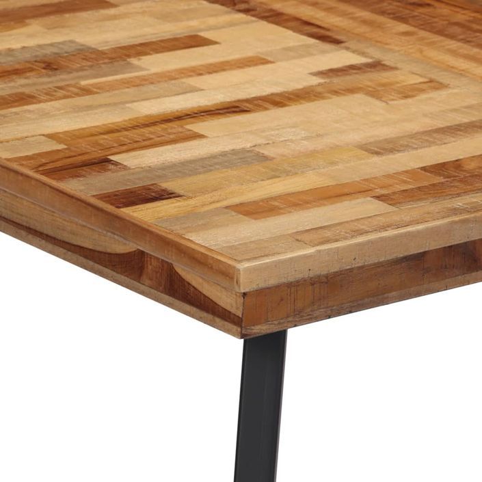 Table à manger 120x62x76 cm bois massif de teck - Photo n°4