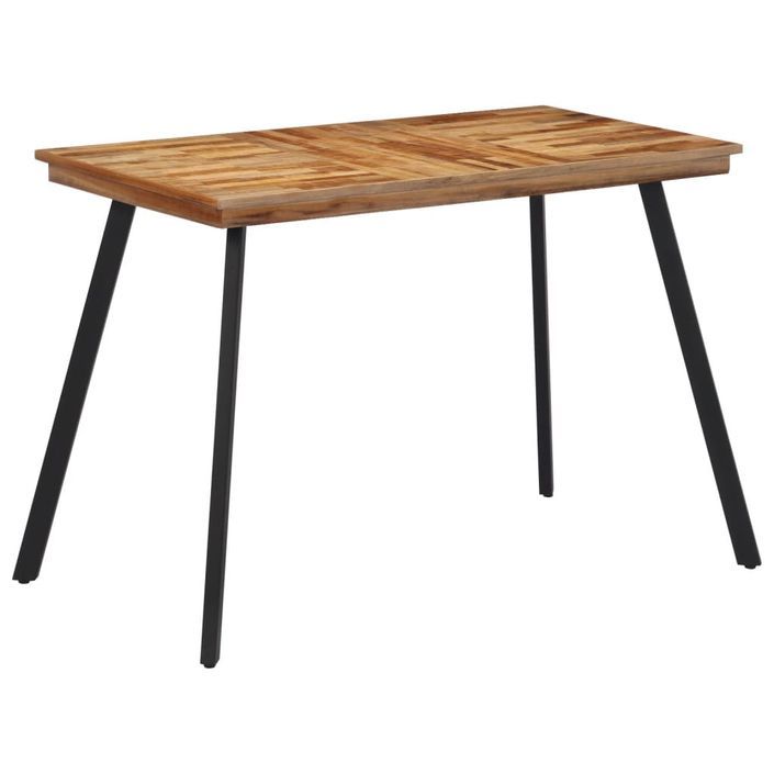 Table à manger 120x62x76 cm bois massif de teck - Photo n°8