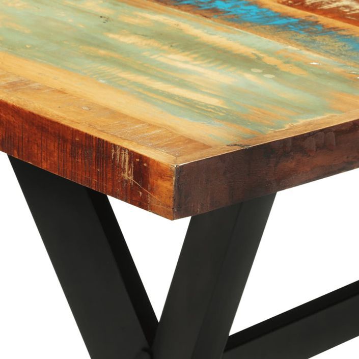 Table à manger 140x70x75 cm bois massif de récupération - Photo n°5