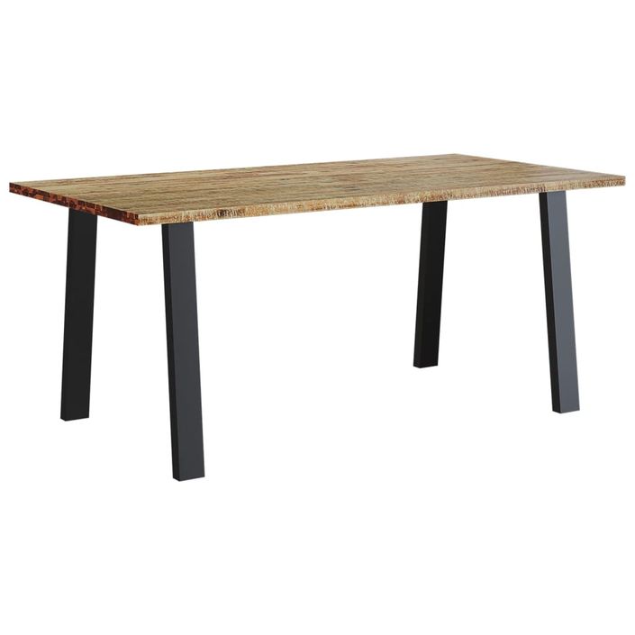 Table à manger 150x90x75 cm bois d'acacia solide - Photo n°2