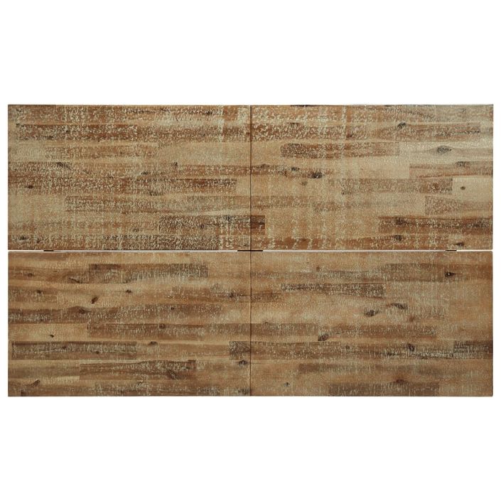 Table à manger 150x90x75 cm bois d'acacia solide - Photo n°6