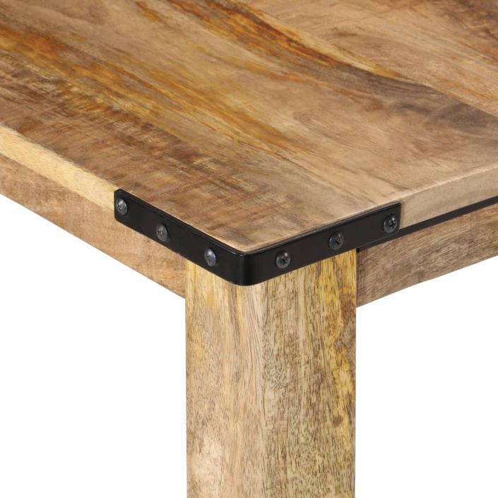 Table à manger 160x80x75 cm bois de manguier massif - Photo n°5