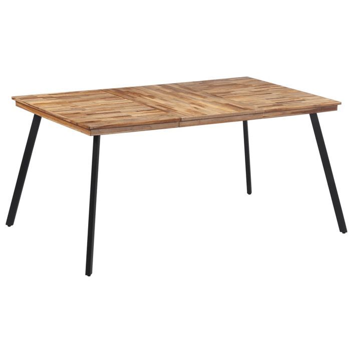Table à manger 169x98,5x76 cm bois massif de teck - Photo n°8