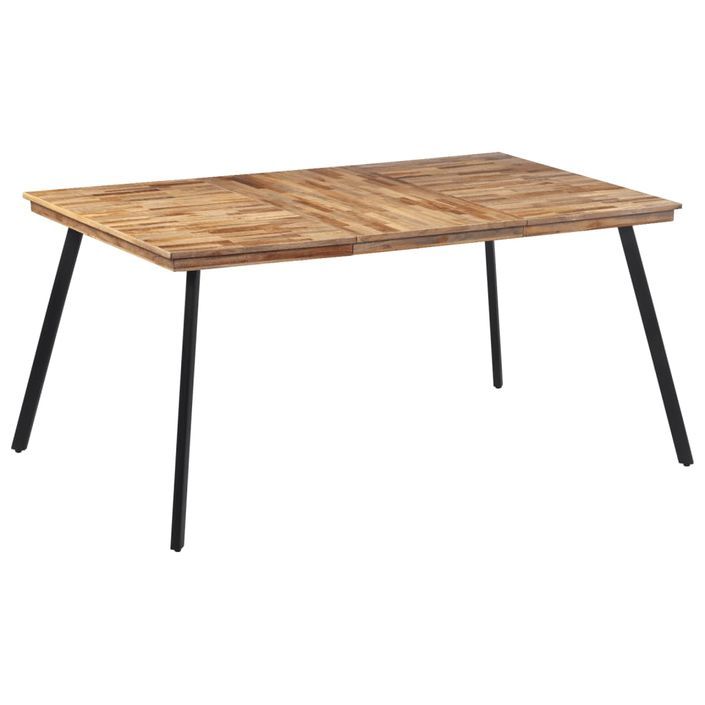 Table à manger 169x98,5x76 cm bois massif de teck - Photo n°9