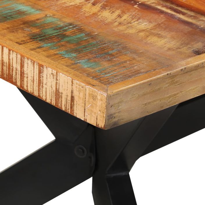 Table à manger 200x100x74 cm bois massif de récupération - Photo n°5