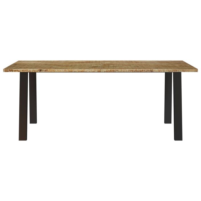 Table à manger 200x90x75 cm bois d'acacia solide - Photo n°4