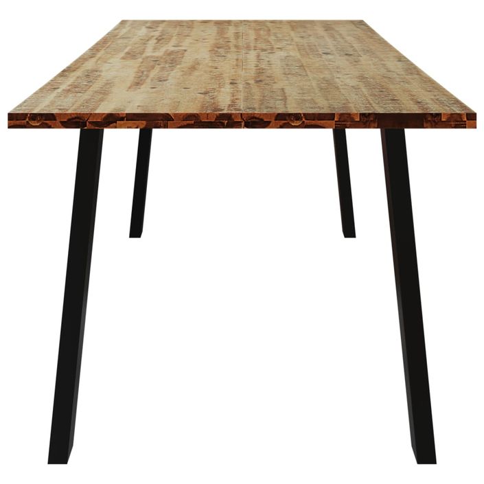 Table à manger 200x90x75 cm bois d'acacia solide - Photo n°5