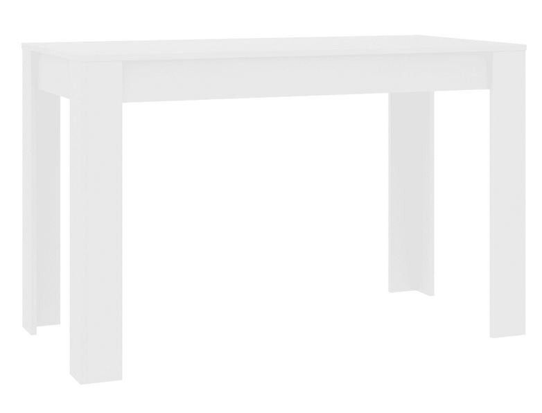 Table à manger bois blanc Kinsa 120 cm - Photo n°1