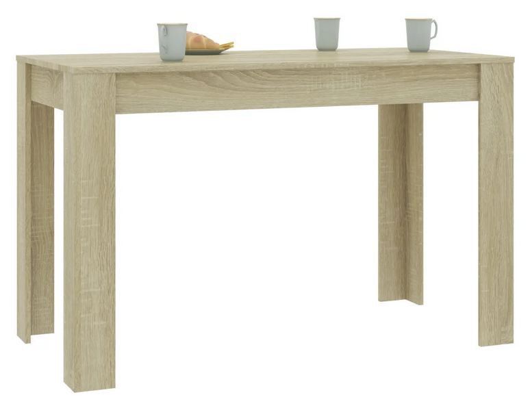 Table à manger bois chêne clair Kinsa 120 cm - Photo n°3