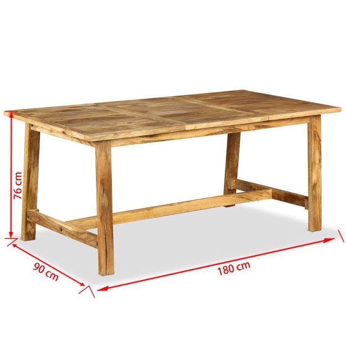 Table à manger bois de manguier Rova 180 cm - Photo n°5