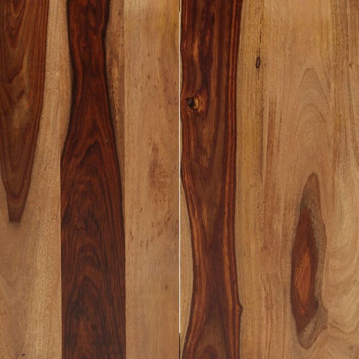 Table à manger bois de Sesham et pieds acier noir Vustick 140 cm - Photo n°7