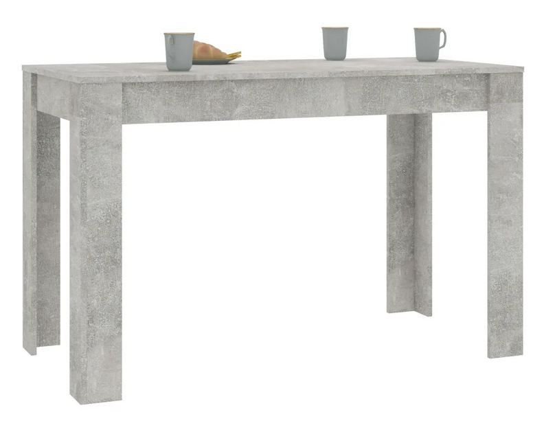 Table à manger bois gris effet béton Kinsa 120 cm - Photo n°3