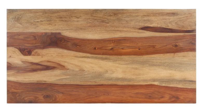 Table à manger bois massif clair et pieds métal noir Suna 120 cm - Photo n°4