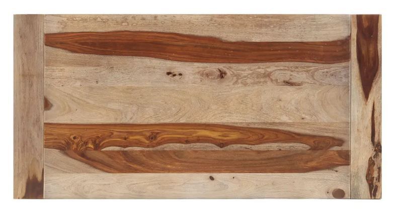 Table à manger bois massif foncé Tatel 120 cm - Photo n°4