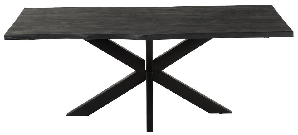 Table à manger bois noir Gerard L 200 cm - Photo n°2