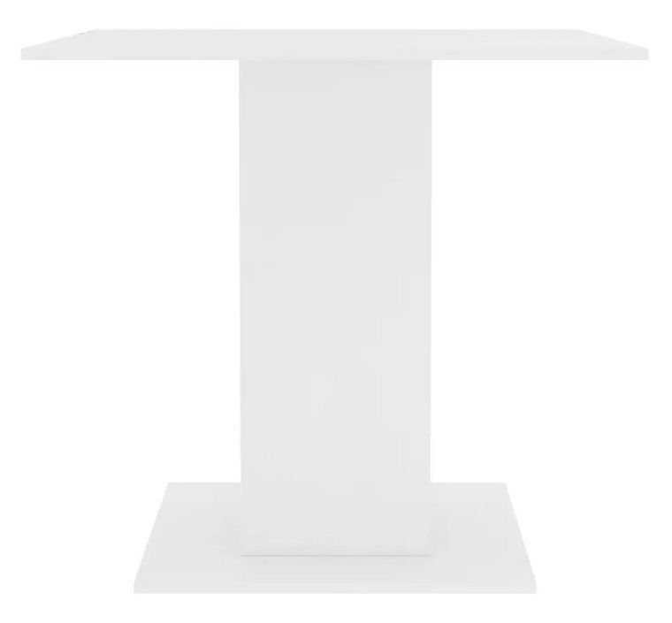 Table à manger carrée bois blanc Lerina 80 cm - Photo n°4