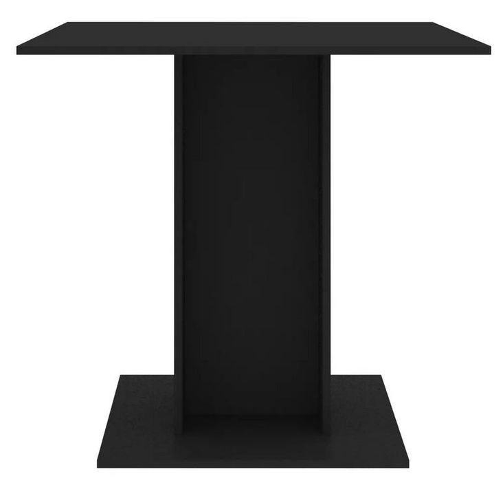 Table à manger carrée bois noir Lerina 80 cm - Photo n°3
