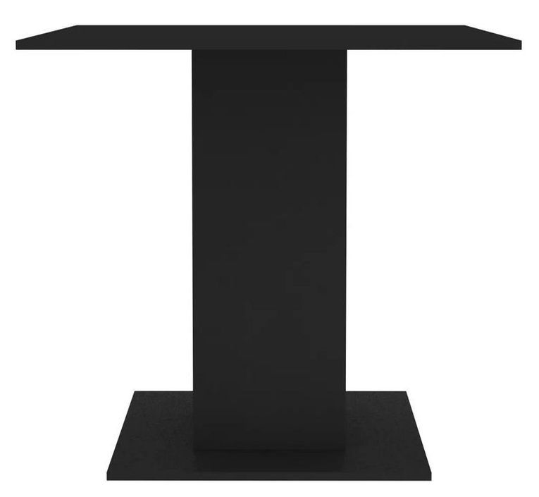 Table à manger carrée bois noir Lerina 80 cm - Photo n°4