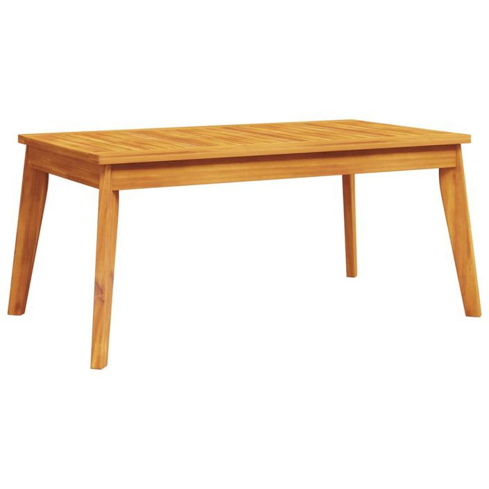 Table à manger de jardin 100x55x45 cm bois massif d'acacia - Photo n°1