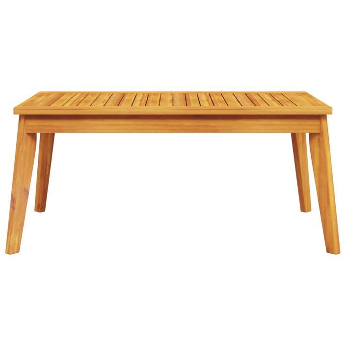 Table à manger de jardin 100x55x45 cm bois massif d'acacia - Photo n°4