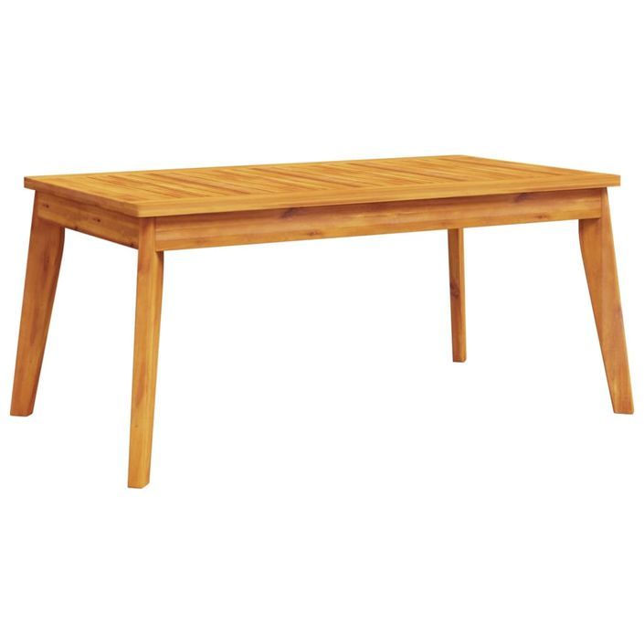 Table à manger de jardin 100x55x45 cm bois massif d'acacia - Photo n°5