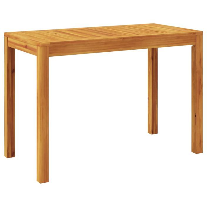 Table à manger de jardin 110x55x75 cm bois massif d'acacia - Photo n°1