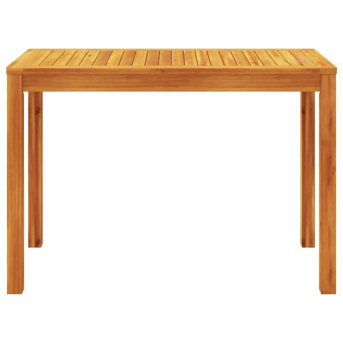 Table à manger de jardin 110x55x75 cm bois massif d'acacia - Photo n°4