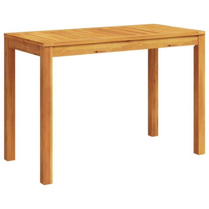 Table à manger de jardin 110x55x75 cm bois massif d'acacia - Photo n°6