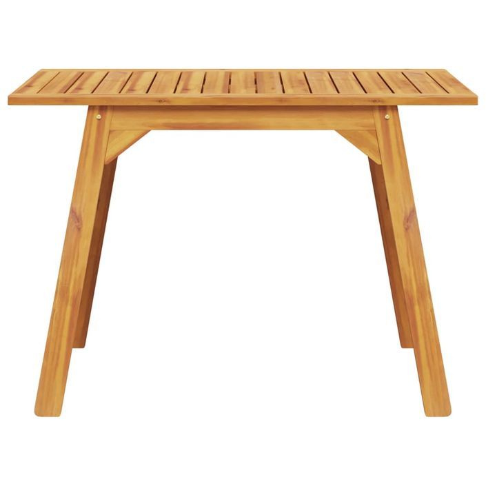 Table à manger de jardin 110x56x75 cm bois massif d'acacia - Photo n°4