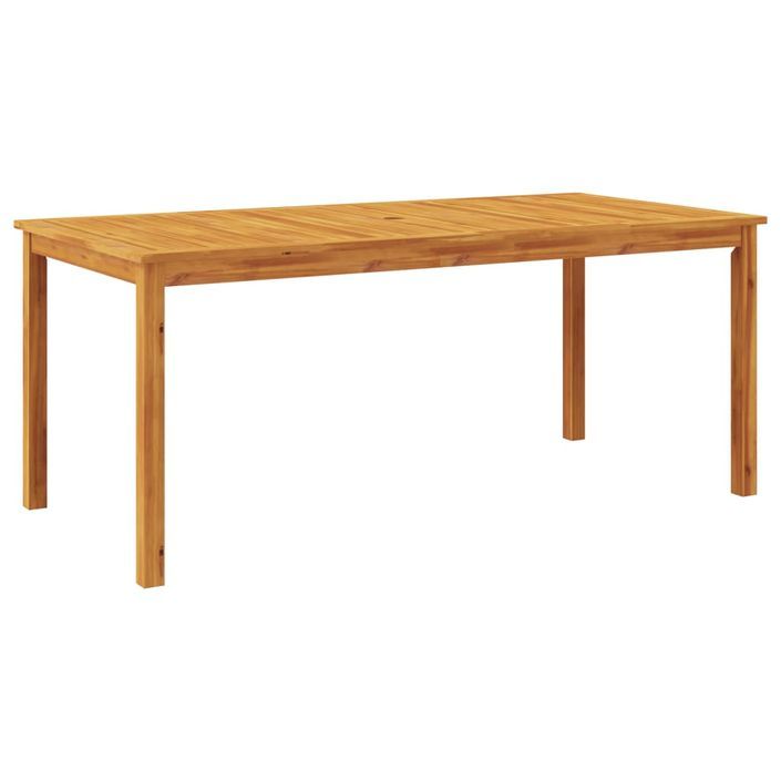 Table à manger de jardin 180x90x75 cm bois massif d'acacia - Photo n°1