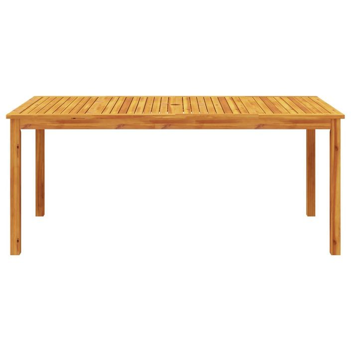Table à manger de jardin 180x90x75 cm bois massif d'acacia - Photo n°4