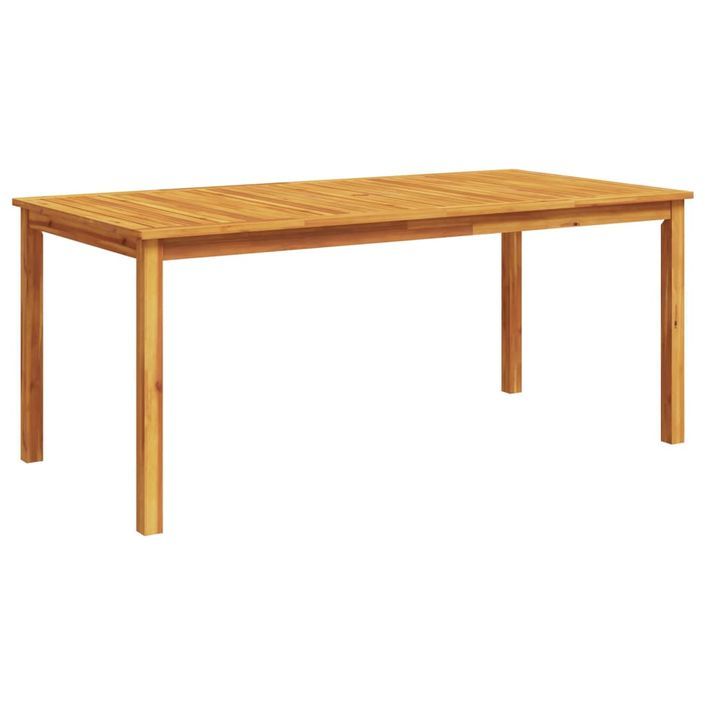 Table à manger de jardin 180x90x75 cm bois massif d'acacia - Photo n°6