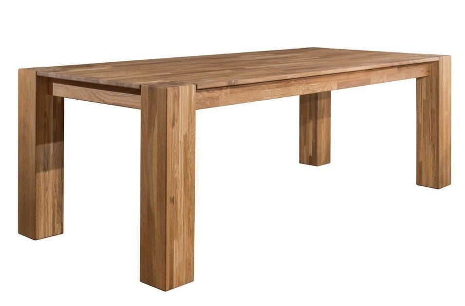 Table à manger en bois de chêne massif Proventa 220 cm - Photo n°1