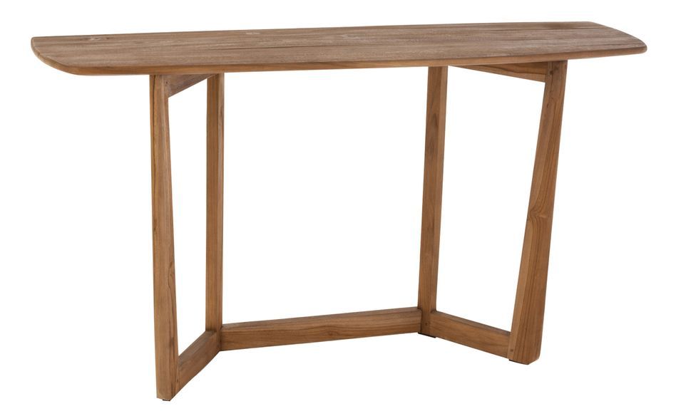 Table à manger en bois marron Liam L 200 cm - Photo n°1