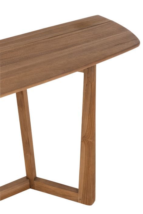 Table à manger en bois marron Liam L 200 cm - Photo n°7