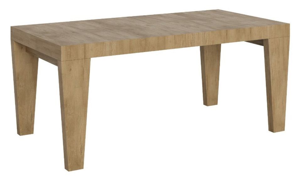 Table à manger extensible en bois pieds en V Kristo - Photo n°1