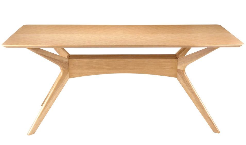 Table à manger Klerg en bois de chêne – Style épuré et durable - Photo n°2