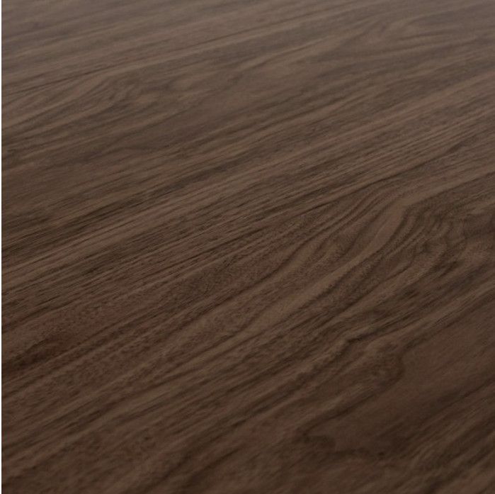 Table à manger moderne bois foncé et pieds métal anthracite Tiroz 130 cm - Photo n°5
