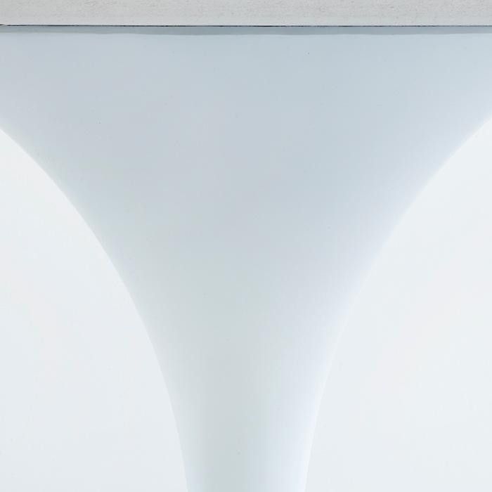 Table à manger ovale marbre blanc Ravies L 200 cm - Photo n°4