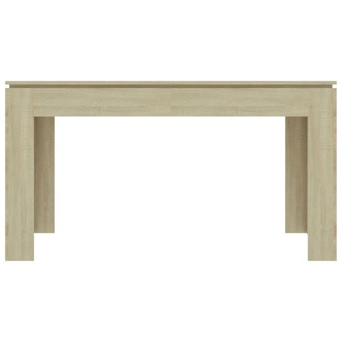 Table à manger rectangulaire bois chêne Sonoma Modra 140 cm - Photo n°3