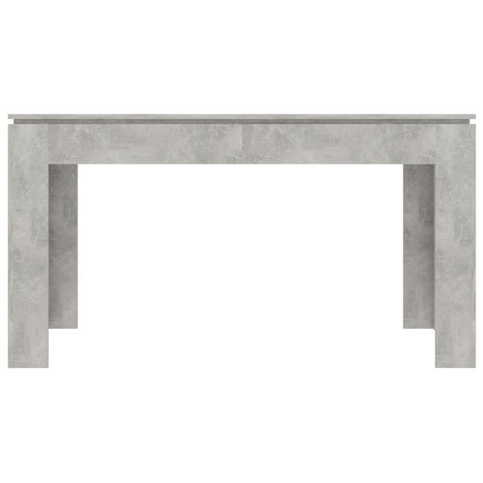 Table à manger rectangulaire bois gris béton Modra 140 cm - Photo n°3