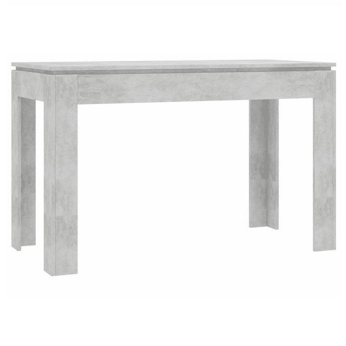 Table à manger rectangulaire bois gris béton Jonan 120 cm - Photo n°1