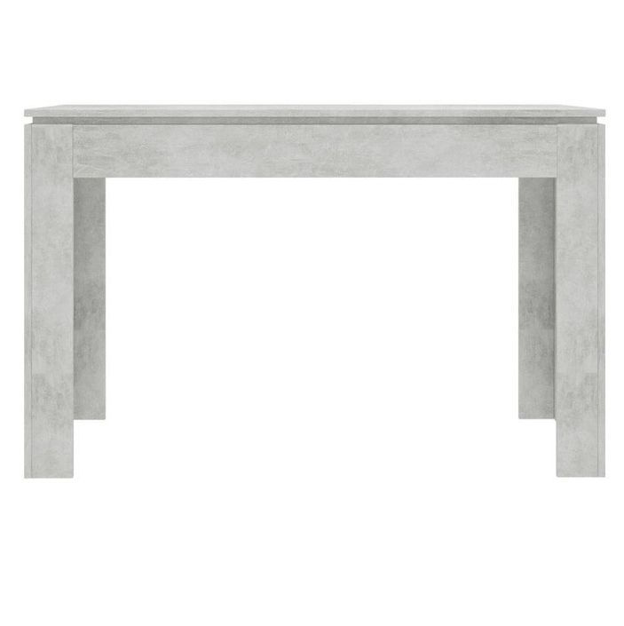 Table à manger rectangulaire bois gris béton Jonan 120 cm - Photo n°2